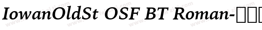 IowanOldSt OSF BT Roman字体转换
